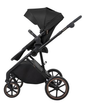 Комбинирана количка 2в1 с кош за новородено Thea Black 