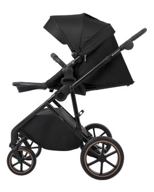 Комбинирана количка 2в1 с кош за новородено Thea Black 