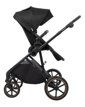 Комбинирана количка 2в1 с кош за новородено Thea Black 