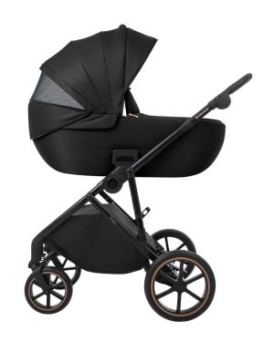 Комбинирана количка 2в1 с кош за новородено Thea Black 