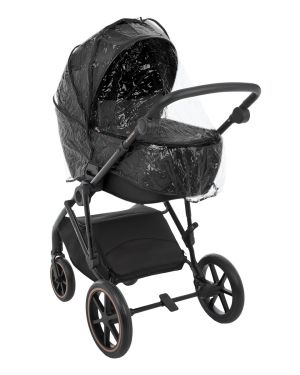 Комбинирана количка 2в1 с кош за новородено Thea Black 