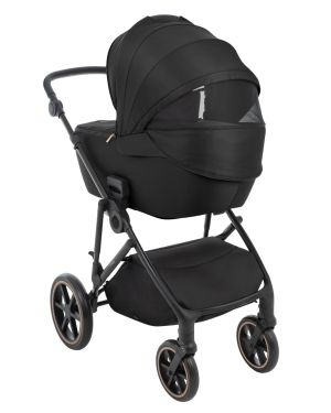 Комбинирана количка 2в1 с кош за новородено Thea Black 
