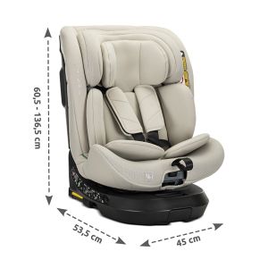 Стол за кола с опорен крак - SOLARIS i-Size IsoFix , BLACK 