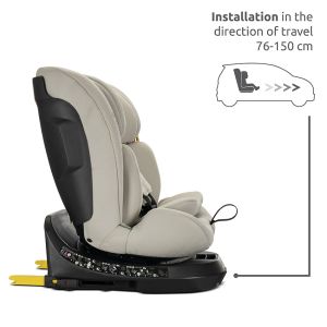 Стол за кола с опорен крак - SOLARIS i-Size IsoFix , BLACK 