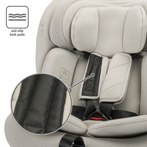 Стол за кола с опорен крак - SOLARIS i-Size IsoFix , GREY