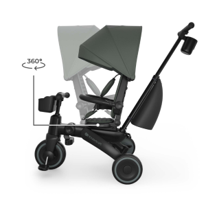 KinderKraft JAZZ 3 сгъваема триколка ЗЕЛЕНА
