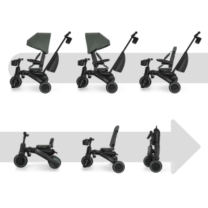 KinderKraft JAZZ 3 сгъваема триколка ЗЕЛЕНА