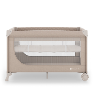 Kinderkraft LEODY UP сгъваема бебешка кошара BEIGE