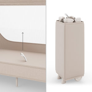 KinderKraft LEODY UP сгъваемa кошара + аксесоари , BEIGE
