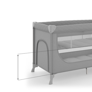 KinderKraft LEODY UP сгъваемa кошара + аксесоари , GREY
