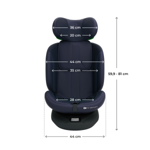 Kinderkraft I-Grow 2 PLUS столче за кола 40-150 cm NAVY