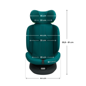 Kinderkraft I-Grow 2 PLUS столче за кола 40-150 cm GREEN