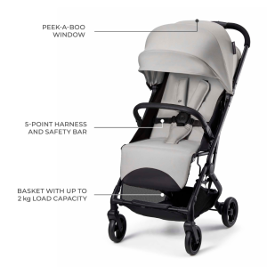 KinderKraft INDY 3 бебешка количка COAL BLACK