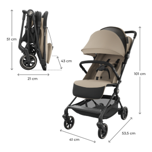 KinderKraft NEBO бебешка количка SOFT BEIGE