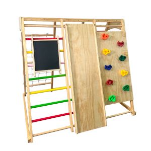 Играчка за катерене с люлка и черна дъска