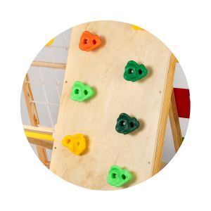 Играчка за катерене с люлка и черна дъска