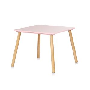КОМПЛЕКТ МАСА С ДВА СТОЛА MDF , РОЗОВИ