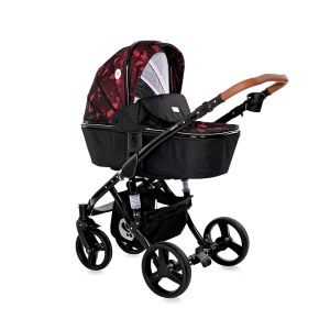 ДЕТ. КОЛИЧКА RIMINI CLASSIC +ЧАНТА , RUBY RED & BLACK