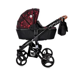 ДЕТ. КОЛИЧКА RIMINI CLASSIC +ЧАНТА , RUBY RED & BLACK