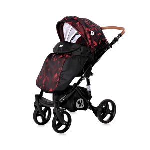ДЕТ. КОЛИЧКА RIMINI CLASSIC +ЧАНТА , RUBY RED & BLACK