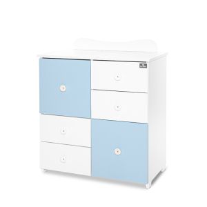ШКАФ ЦВЯТ , БЯЛО/BABY BLUE-2BOX