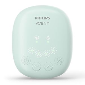 Philips AVENT - Комплект от Единична електрическа помпа за кърма Essential, 1 бр. шише Natural Response 125 мл, 5 бр. торбички за кърма и 4 бр. подплънки