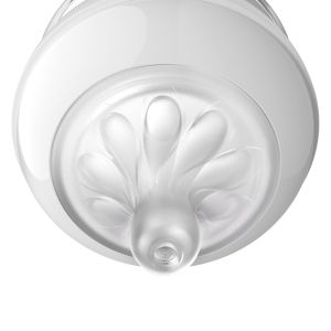 Philips AVENT - Комплект шишета за новородено с 4 шишета за хранене Natural Response с биберони без протичане, клапа AirFree, залъгалка Ultra Soft и четка за почистване
