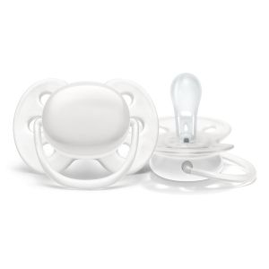 Philips AVENT - Комплект шишета за новородено с 4 шишета за хранене Natural Response с биберони без протичане, клапа AirFree, залъгалка Ultra Soft и четка за почистване