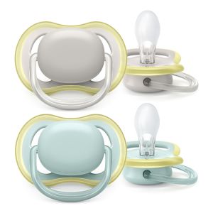 Philips AVENT - Комплект шишета за новородено CD837/11 Октоподи с 2 бр. шишета за хранене Natural Response 260 мл с биберони без протичане със среден поток и 2 бр. залъгалки Ultra Air 0-6м