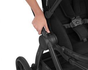 Комбинирана количка 2в1 с кош за новородено Naya , Black