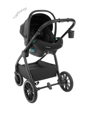 Комбинирана количка 2в1 с кош за новородено Naya , Black