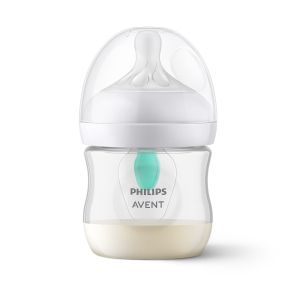 Philips AVENT - Шише за хранене Natural Response с клапа AirFree 125 мл с биберон без протичане Natural Response с бавен поток, SCY670/01