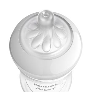Philips AVENT - Шише за хранене Natural Response 260 мл с биберон без протичане Natural Response Поток 3, 1м+, Розово, SCY903/11