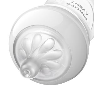 Philips AVENT - Шише за хранене Natural Response 260 мл с биберон без протичане Natural Response Поток 3, 1м+, Синьо, SCY903/21