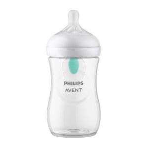 Philips AVENT - Шише за хранене Natural Response с клапа AirFree 260 мл с биберон без протичане Natural Response със среден поток SCY673/01