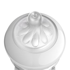 Philips AVENT SCY903/66 - Шише за хранене Natural Response 260 мл с биберон без протичане Natural Response Поток 3, 1м+, с картинка Жирафи