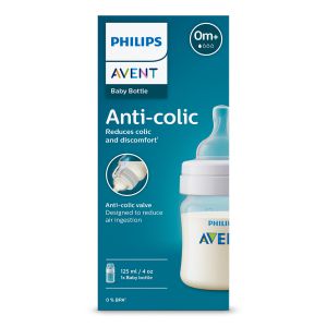 Philips AVENT SCY100/01 - Шише за хранене Anti-Colic 125 мл, с биберон със сила на потока 1, 0м+