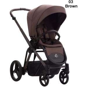 Bebetto Nuvio Tex , 03 BROWN ,комбинирана бебешка количка 2 в 1