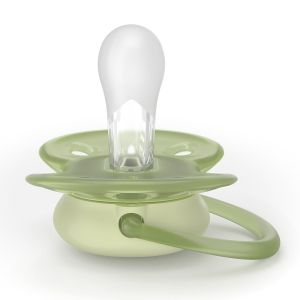 Philips AVENT SCD838/17 - Нощен комплект за бебе с шише за хранене Natural Response 260 мл с биберон без протичане със среден поток и залъгалка Ultra Soft