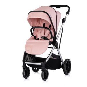 Чиполино АУРОРА , РОЗОВА ПУДРА , Комбинирана количка 3в1 