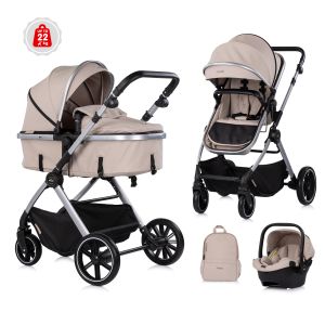 Чиполино PEARL , ЛАТЕ , Комбинирана количка 2в1 