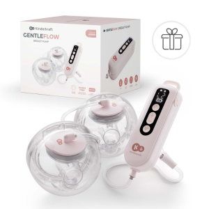 Kinderkraft GENTLEFLOW двойна електрическа помпа за кърма с таймер PINK