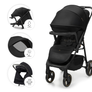 Kinderkraft TRIG 3 бебешка количка с табла ONYX BLACK