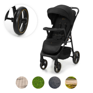 Kinderkraft TRIG 3 бебешка количка с табла ONYX BLACK