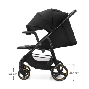 Kinderkraft TRIG 3 бебешка количка с табла ONYX BLACK