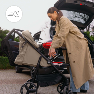 Kinderkraft TRIG 3 бебешка количка с табла ONYX BLACK