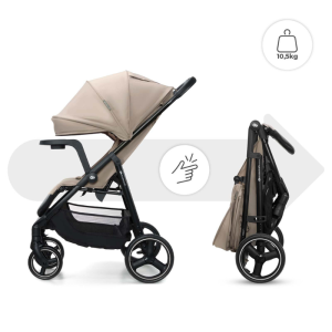Kinderkraft TRIG 3 бебешка количка с табла STONE BEIGE