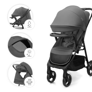 Kinderkraft TRIG 3 бебешка количка с табла GRANITE GREY