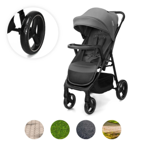 Kinderkraft TRIG 3 бебешка количка с табла GRANITE GREY