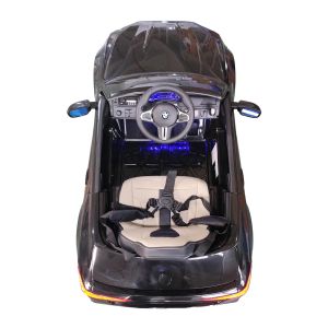 Eл. кола BMW M5, EVA гуми, кожена седалка , ЧЕРНА